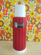 Vintage Domec Thermos Flask Red French Camping Festivals 60s 70s