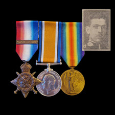 Scots Guards KIA Killed in Action 1914, Mons Star Medal Trio, WW1, From Aberdeen