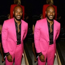Pink Men's Suits Shawl Lapel 2
