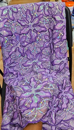 Yards french lace fabric - 5,