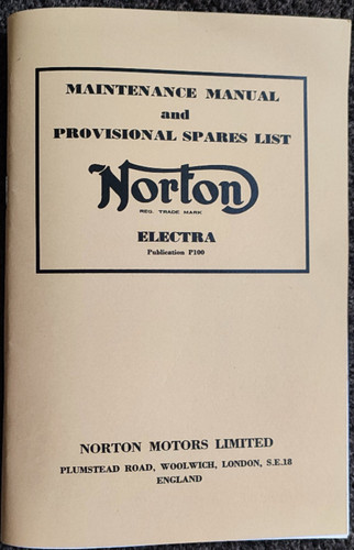 Norton electra maintenance - norton,