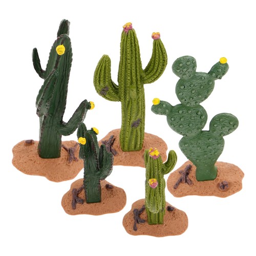 5pcs simulated green - simulated,
