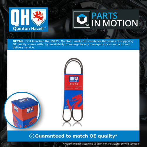 Rib multi drive belt fits - 6,