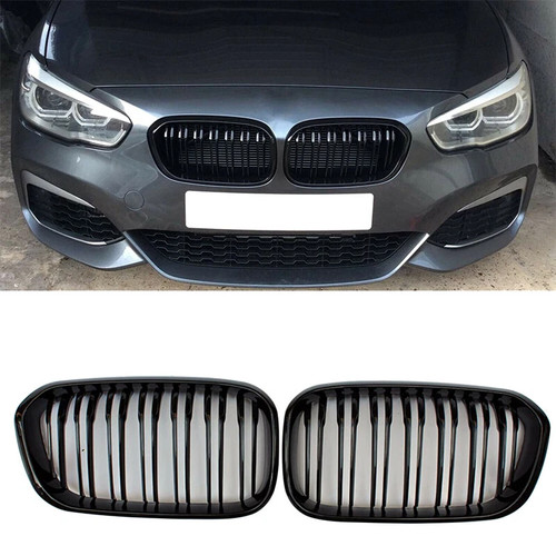 Gloss black front kidney - gloss,