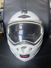 CABERG KONDA Flip Front Helmet Size Large White And Black