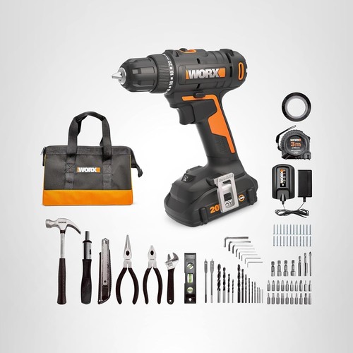 84pc 20v cordless drill - drill, driver