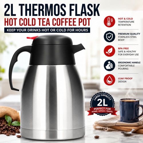 Stainless steel vacuum - 2l,