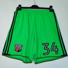 Brentford 2016 - 2017 Adidas Player Issue Goalkeeper Football Shorts Mens Medium