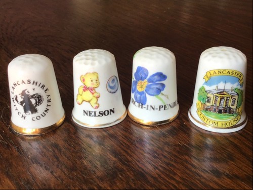 Vintage ceramic thimble bundle - ceramic,