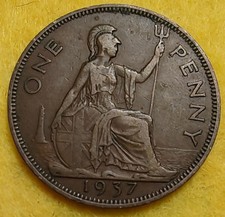 1937 One Penny King George VI. See photos for condition.