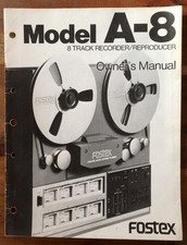 Fostex A8 Reel 2 Reel 8 Track Tape Tape Recorder and 2 Brand new Ampex 406 Tapes