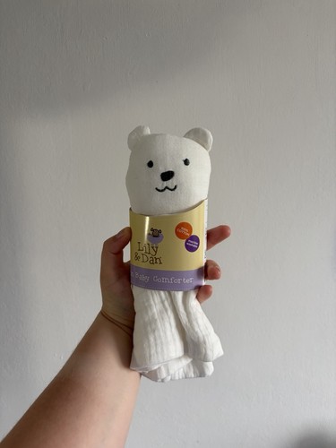 Lily and dan white - bear, muslin