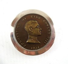 1937 King Edward VIII Powder Compact & Puff  Rachel Made in England