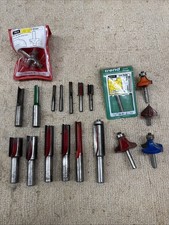 19 Router Cutters Bits  1/4 & 1/2 Trend Freud Etc
