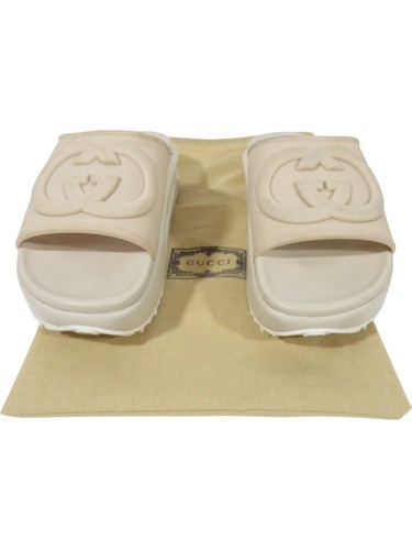Gucci slide sandals beige - gucci,