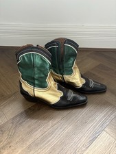 Zara Leather Cowboy Boots