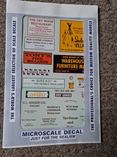 Bachman microscale decals - bachman,