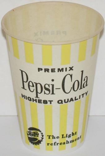 Vintage paper cup pepsi cola - paper,