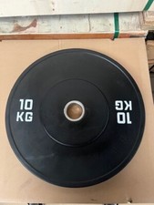 New Black Bumper Plates KG Gym