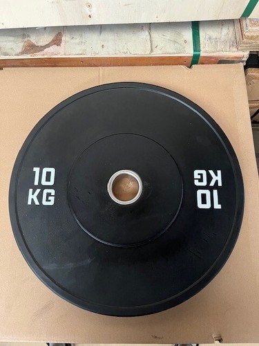 New black bumper plates gym - black, kg