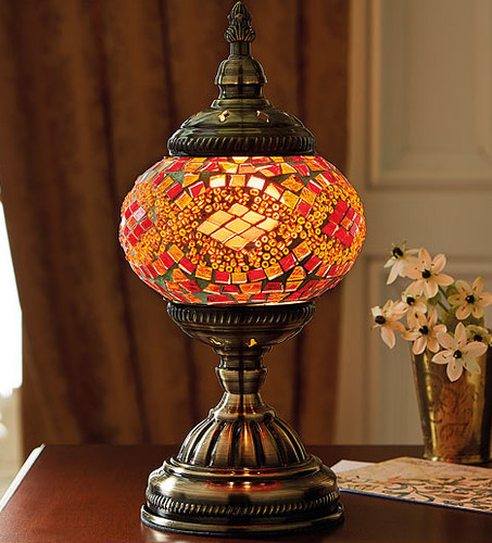 Moroccan mosaic glass - moroccan, table