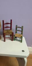 Set of 2 Vintage Wicker Chairs