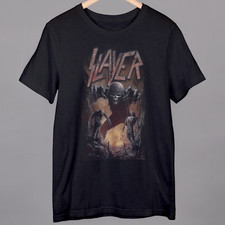 Slayer T-shirt Heavy Metal Tee Men's 100% Cotton Black Small to 4XL