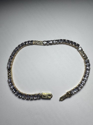 Tanzanite 9carat gold bracelet - tanzanite,