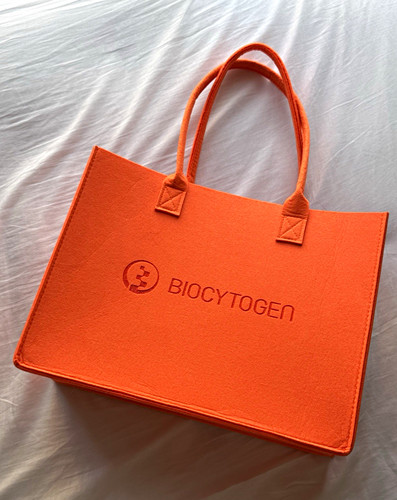 Biocytogen orange felt logo - felt,