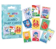 Jumbo Snap Cards Pack of 36 Playing Cards Kids Children Card Game Coordination