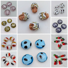 Glass Beads, Murano Lampwork Beads, Puffy Coin, Fruit, Ice Cream, 10 Choices