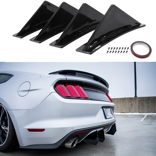 Car rear bumper diffuser shark - rear,