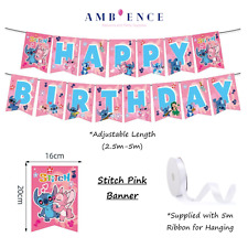 Stitch Birthday Banner