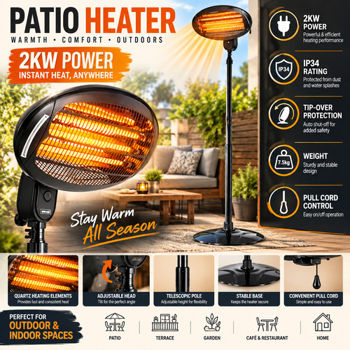 2000w electric patio heater - 2000w,