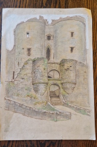 Original pastel sketch - original,