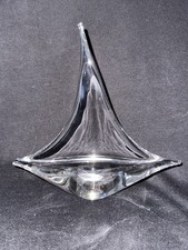 Murano Type Hand blown Clear Glass Yacht. 