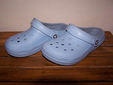 Crocs Fur Lined Blue Sandals