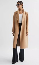 Reiss Womens Coat Beige 8 UK