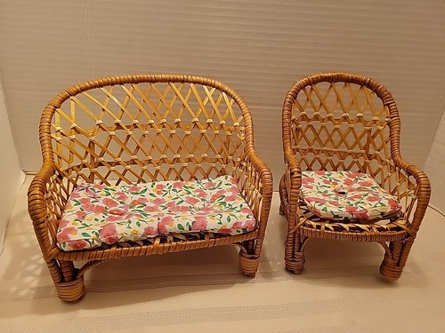 Miniature boho rattan doll - boho,