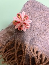 Tsumami Kanzashi Pastel Flower
