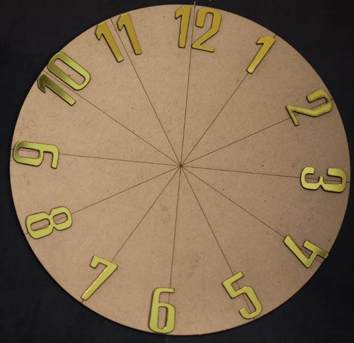 Clock numbers contemporary - clock,