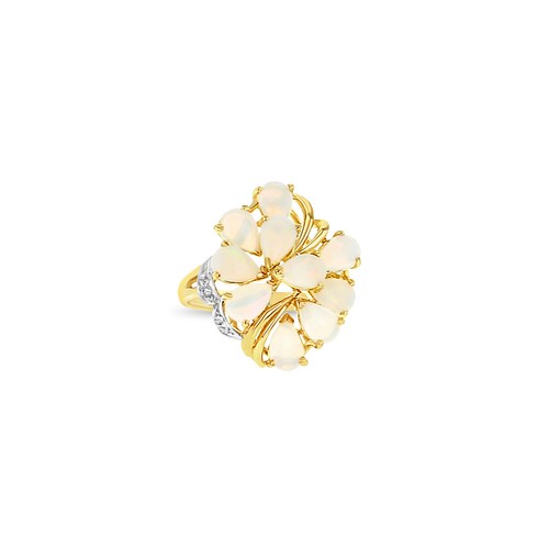 Large cluster pear shaped opal - large,