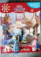 Disney OLAF'S FROZEN ADVENTURE my busy book story,  7 of 12 figures, no playmat