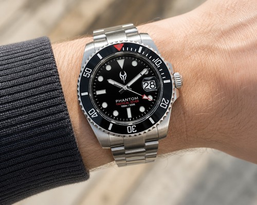 Phantom black automatic divers - phantom,