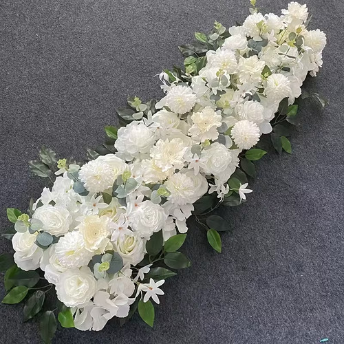 Artificial peony rose wreath - peony,