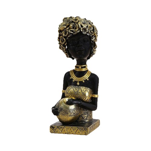 African lady sculpture - african,