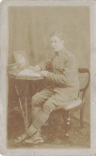 1920  ESSEX REGIMENT  Soldier  Military  Photo Postcard