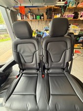 Mercedes V Class 2+1 W447 Black Nappa Leather X3 SEATS - used for 1 year 