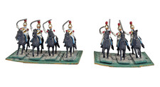 Lot of 7x Hand-Painted Napoleonic French Carabiniers Cavalry Horse And Soldiers.