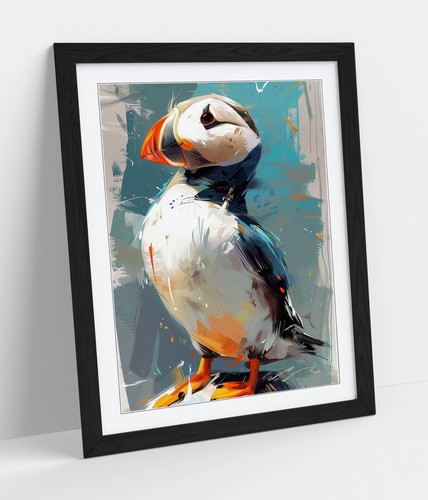 Cute puffin bird watercolour - bird,